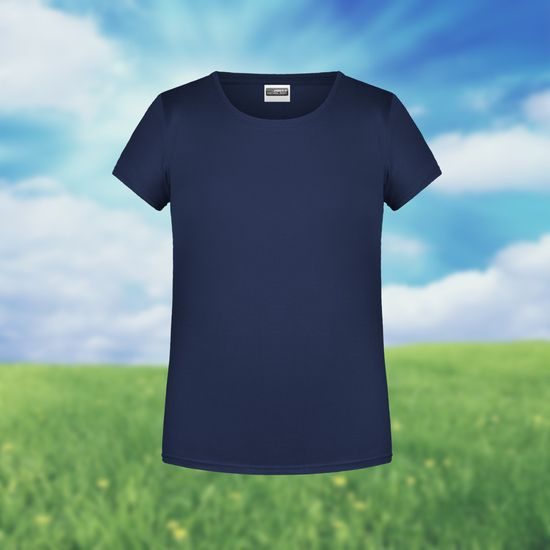 TRICOU CLASIC DE FATĂ DIN BUMBAC ORGANIC 8007G - TRICOURI DIN BUMBAC ORGANIC - ÎMBRĂCĂMINTE