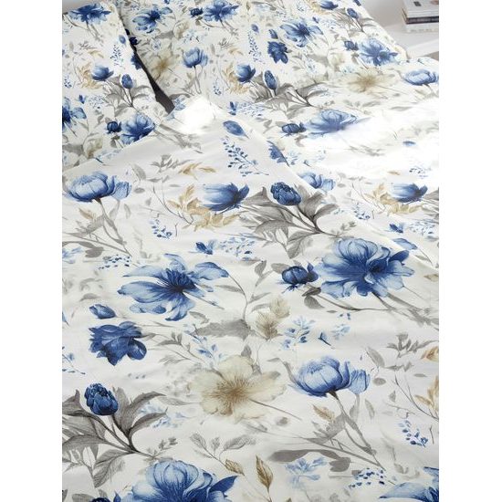 BAVLNENÉ OBLIEČKY MODRÉ KVETY - BAVLNENÉ OBLIEČKY - DOMÁCNOSŤ