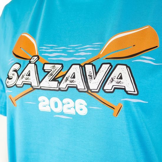 TRIČKO S POTISKEM "SÁZAVA" - VODÁCI - OBLEČENÍ