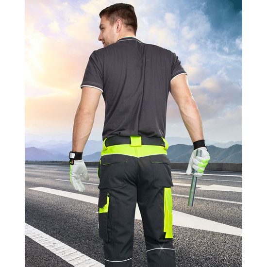 BUNDHOSE NEON - ARBEITSHOSEN OHNE LATZ - ARBEITS KLEIDUNG