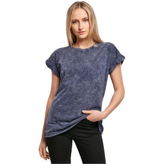 LÄSSIGES DAMEN T-SHIRT ACID WASHED - KURZARM-T-SHIRTS - KLEIDUNG