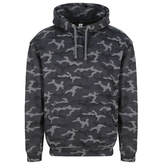 HANORAC CAMO FĂRĂ FERMOAR CU GLUGĂ - HANORAC FĂRĂ FERMOAR - ÎMBRĂCĂMINTE