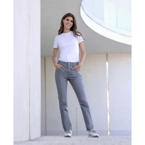 DÁMSKÉ ELASTICKÉ KALHOTY JASVENA - CHINO KALHOTY - OBLEČENÍ