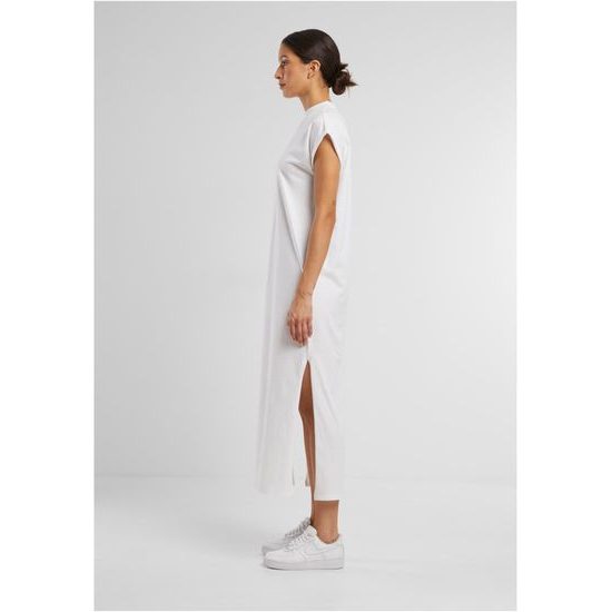 LÄSSIGES UND VERLÄNGERTES KLEID MIT STEHKRAGEN - KLEIDER - KLEIDUNG