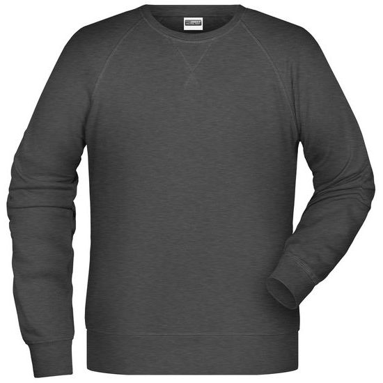 HERREN SWEATSHIRT OHNE KAPUZE AUS BIO-BAUMWOLLE 8022 - SWEATSHIRTS OHNE REISSVERSCHLUSS - KLEIDUNG