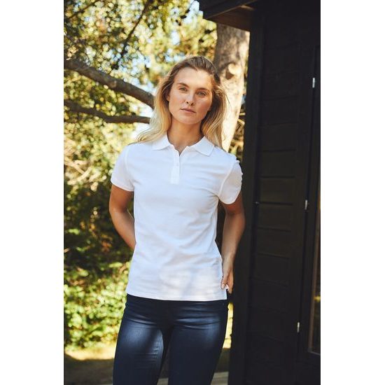 TRICOU POLO CLASSIC PENTRU FEMEI DIN BUMBAC ORGANIC FAIRTRADE - TRICOURI POLO - ÎMBRĂCĂMINTE