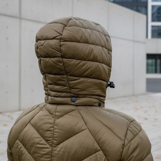 DÁMSKÝ ZATEPLENÝ KABÁT L-SURE SYLVIA LADY - PROŠÍVANÉ A PÉŘOVÉ BUNDY - OBLEČENÍ