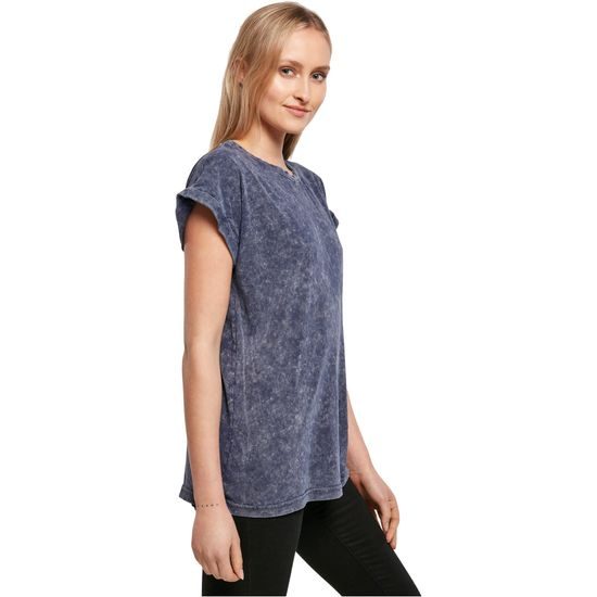 LÄSSIGES DAMEN T-SHIRT ACID WASHED - KURZARM-T-SHIRTS - KLEIDUNG