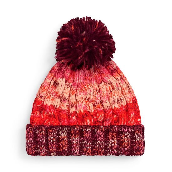 BUNTE WINTERMÜTZE MIT BOMMEL CORKSCREW - BOMMELMÜTZEN - CAPS UND MÜTZEN