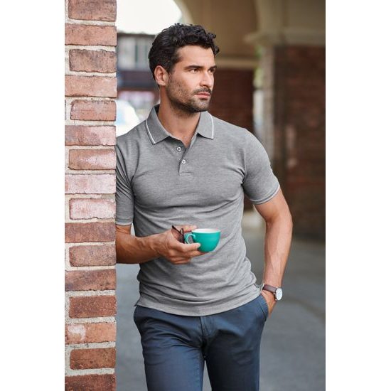 PIQUE HERREN POLO-SHIRT PERFECTION PLAIN - KURZARM POLO-SHIRTS - KLEIDUNG