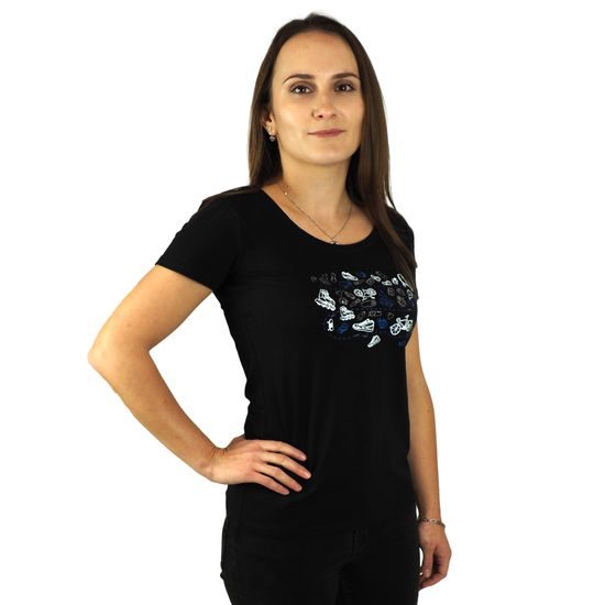 MODELKA MĚŘÍ 164 CM A MÁ NA SOBĚ VELIKOST S - T-SHIRTS BONTIS - KLEIDUNG