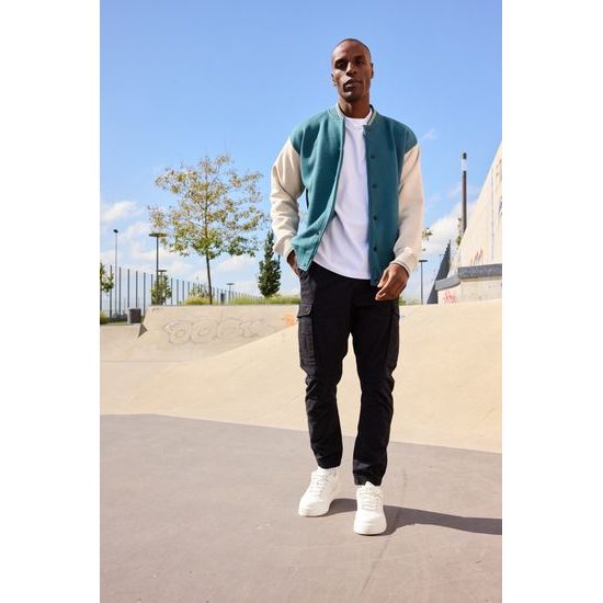 ZWEIFARBIGER COLLEGE-SWEATSHIRT - SWEATSHIRTS - KLEIDUNG