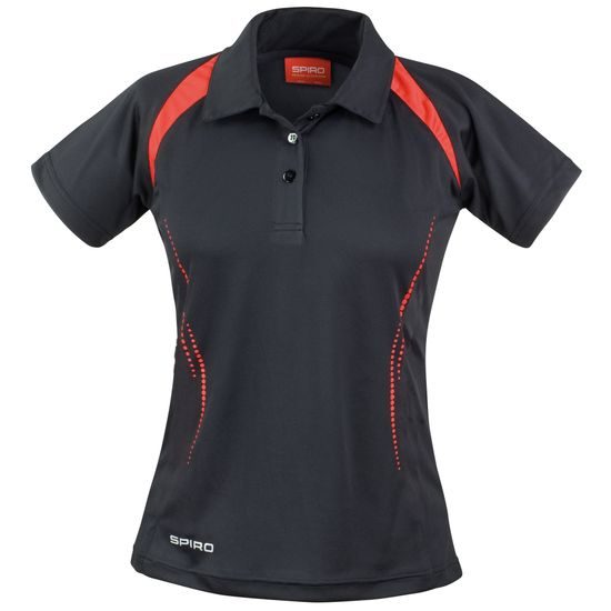 DAMEN SPORT POLO-SHIRT TEAM SPIRIT - SPORT T-SHIRTS MIT KURZEN ÄRMELN - SPORT KLEIDUNG