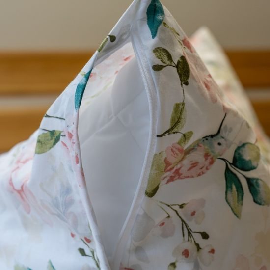 BAVLNĚNÉ POVLEČENÍ RŮŽOVÉ KVĚTINY - BAVLNĚNÁ POVLEČENÍ - DOMÁCNOST