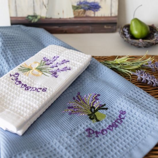 VYŠÍVANÁ VAFLOVÁ UTĚRKA S MOTIVEM - 2 KS - KUCHYŇSKÉ UTĚRKY - DOMÁCNOST