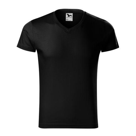 FÉRFI PÓLÓ SLIM FIT V-NECK - RÖVID UJJÚ PÓLÓK - RUHÁZAT