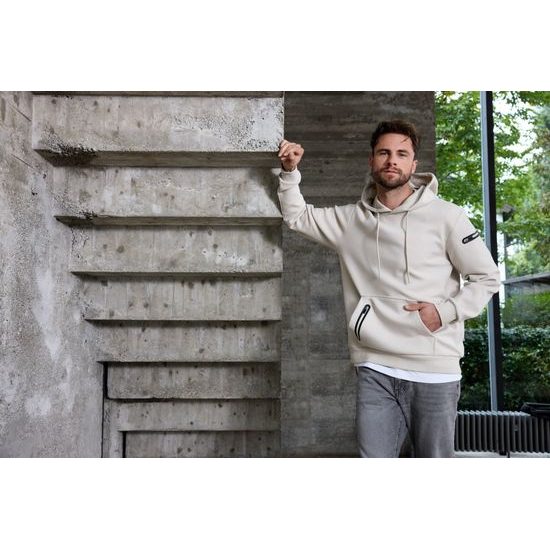 STYLOVÁ PÁNSKÁ MIKINA S KAPUCÍ 8046 - MIKINY PŘES HLAVU - OBLEČENÍ