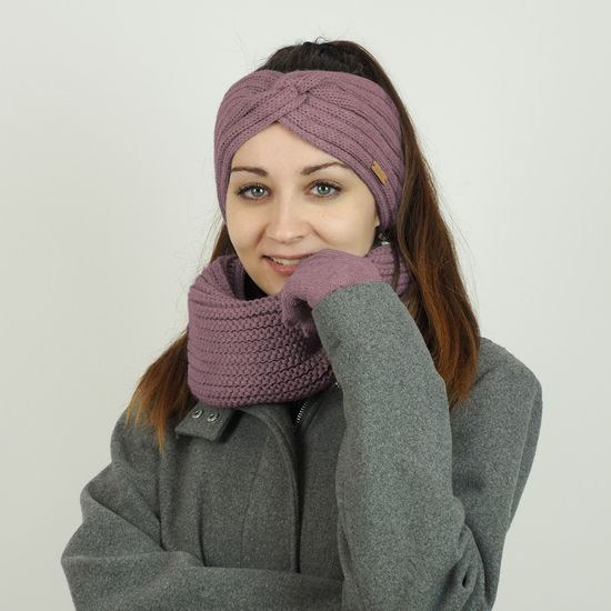 GIFT SET: WOMEN'S POMPOM HAT, HEADBAND AND NECK WARMER - GIFT SETS - SETS AND GIFTS