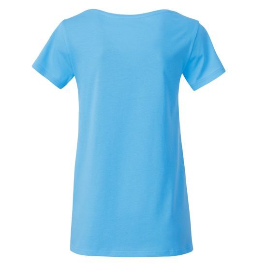 TRICOU CLASIC DE DAMĂ DIN BUMBAC ORGANIC 8007 - TRICOURI DIN BUMBAC ORGANIC - ÎMBRĂCĂMINTE