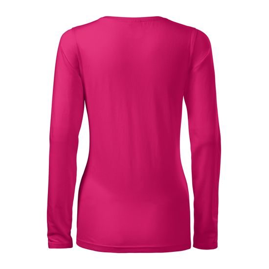 DÁMSKE TRIČKO S DLHÝM RUKÁVOM SLIM - TRIČKÁ S DLHÝM RUKÁVOM - OBLEČENIE