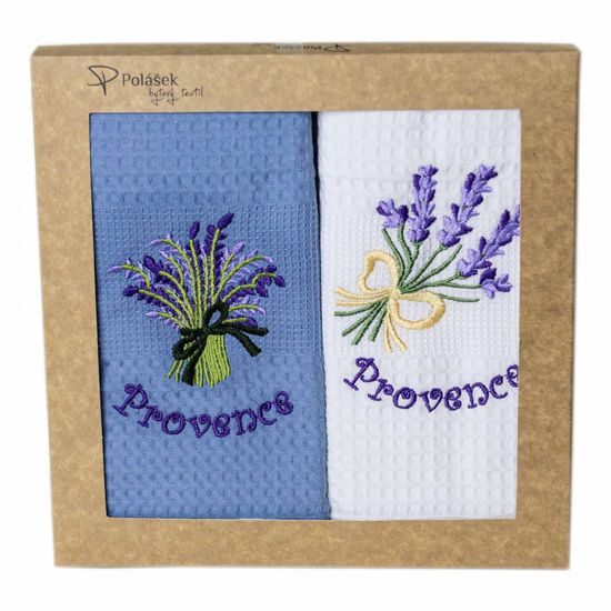 VYŠÍVANÁ VAFLOVÁ UTĚRKA S MOTIVEM - 2 KS - KUCHYŇSKÉ UTĚRKY - DOMÁCNOST