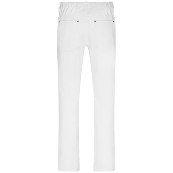 PANTALONI DE LUCRU ALBI PENTRU BĂRBAȚI JN3002 - PANTALONI MEDICALI - HAINE DE LUCRU