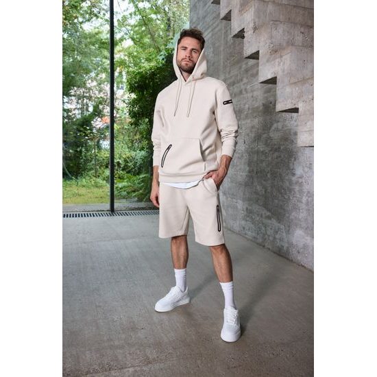 STYLOVÁ PÁNSKÁ MIKINA S KAPUCÍ 8046 - MIKINY PŘES HLAVU - OBLEČENÍ