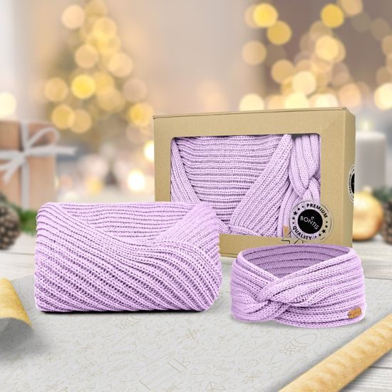 DARČEKOVÉ BALENIE: PLETENÉ PONČO A ČELENKA - SVETRE BEZ RUKÁVOV - OBLEČENIE