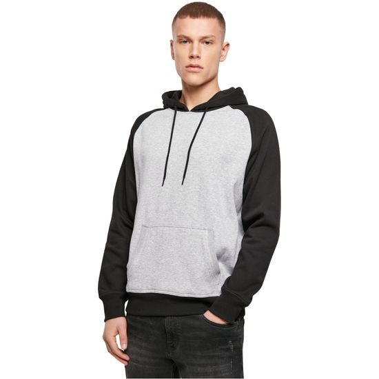 HERREN-ZWEIFARBEN-SWEATSHIRT MIT KAPUZE - SWEATSHIRTS OHNE REISSVERSCHLUSS - KLEIDUNG