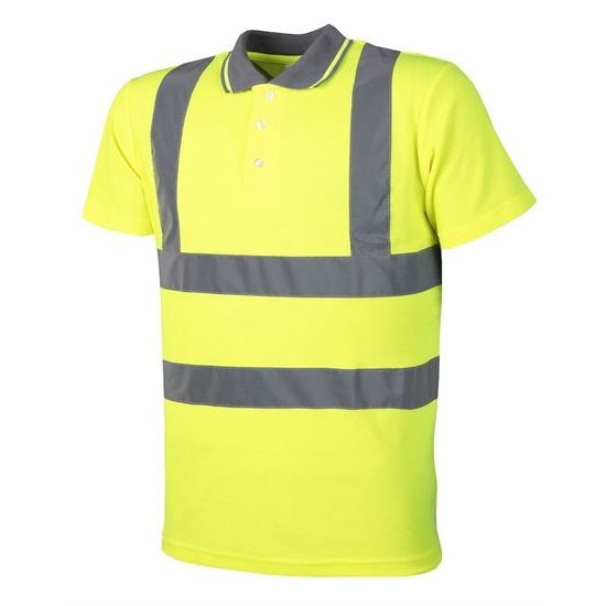 TRICOU POLO REFLECTORIZANT CU MÂNECĂ SCURTĂ - TRICOURI REFLECTORIZANTE - HAINE DE LUCRU