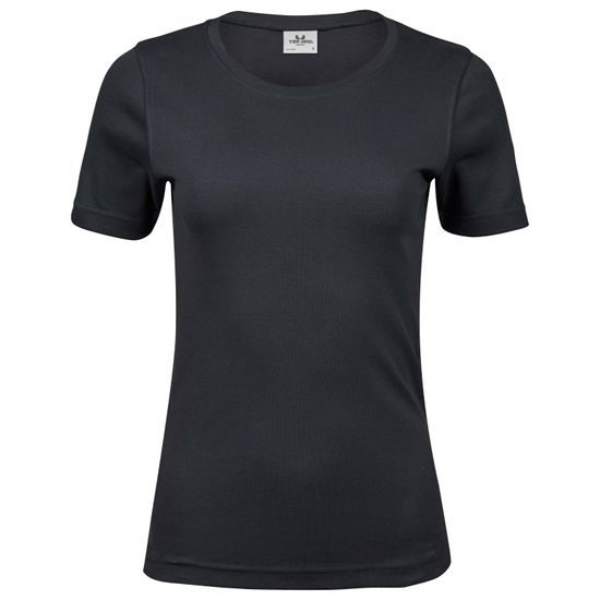 DAMEN-T-SHIRT MIT KURZEN ÄRMELN INTERLOCK - KURZARM-T-SHIRTS - KLEIDUNG