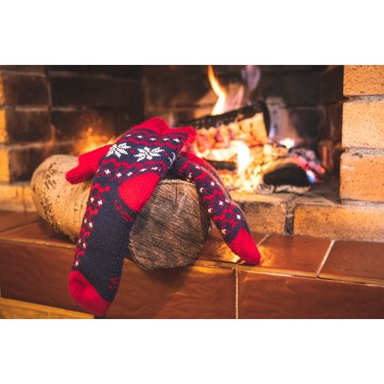 SET DE ȘOSETE ȘI MĂNUȘI TRICOTATE DE IARNĂ - ȘOSETE CLASICE - ÎNCĂLŢĂMINTE