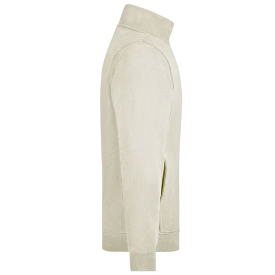 HANORAC PENTRU BĂRBAȚI CU FERMOAR FĂRĂ GLUGĂ JN058 - HANORACE CU FERMOAR - ÎMBRĂCĂMINTE