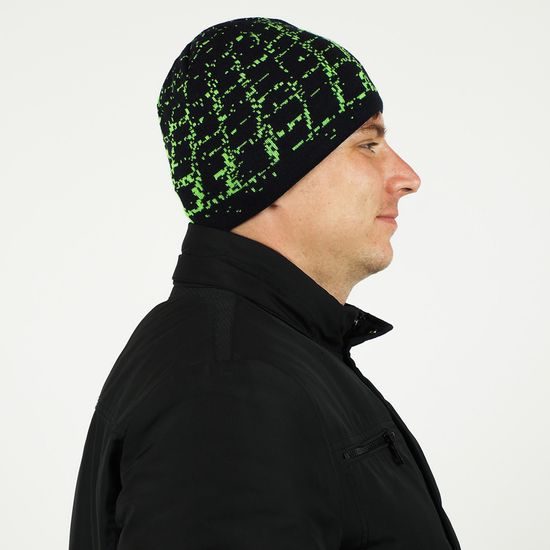 KÉTSZÍNŰ FÉRFI TÉLI SAPKA - KÖTÖTT SAPKÁK - BASEBALL SAPKÁK ÉS SAPKÁK