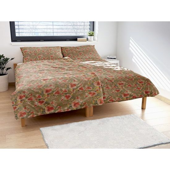 LENJERIE DE PAT CREPONATĂ FLORI MICI - LENJERII DE PAT CREPONATE - GOSPODĂRIE