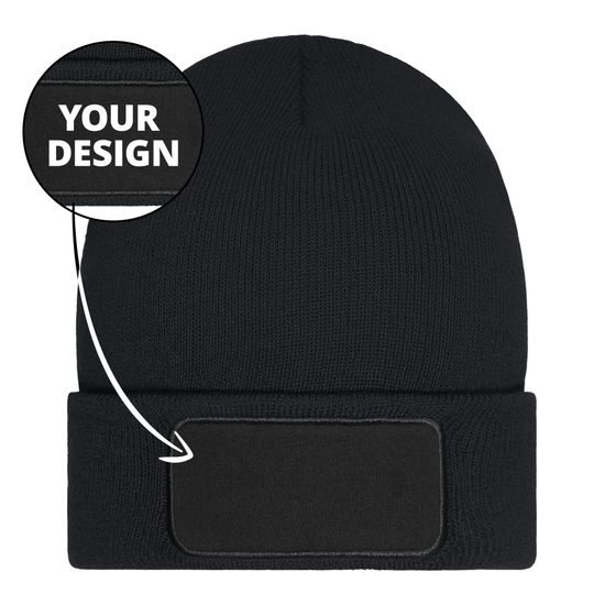 ČIAPKA S NÁŠIVKOU MB7407 - PLETENÉ ČIAPKY - ŠILTOVKY A ČIAPKY