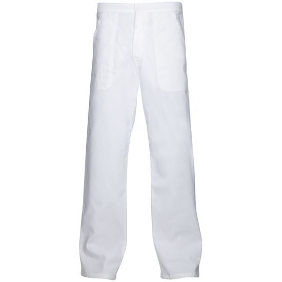 PANTALONI ALBI DE LUCRU PENTRU BĂRBAȚI SANDER - PANTALONI DE LUCRU - HAINE DE LUCRU