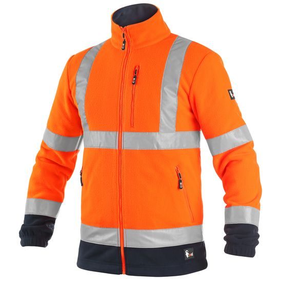 HANORAC FLEECE REFLECTORIZANT PENTRU BĂRBAȚI CXS PRESTON - HANORACE REFLECTORIZANTE - HAINE DE LUCRU