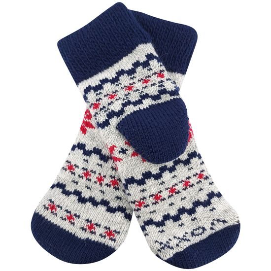 SET AUS WINTERLICHEN STRICKSOCKEN UND FÄUSTLINGEN - ALLTAGS-SOCKEN - SCHUHE