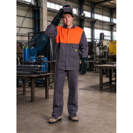 PANTALONI DE SUDURĂ PENTRU BĂRBAȚI MOFOS - SALOPETE DE SUDURĂ - HAINE DE LUCRU