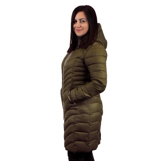 DÁMSKÝ ZATEPLENÝ KABÁT L-SURE SYLVIA LADY - PROŠÍVANÉ A PÉŘOVÉ BUNDY - OBLEČENÍ