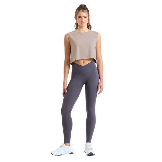 DAMEN CROP-TOP AUS BIO-BAUMWOLLE - FITNESS T-SHIRTS - SPORT KLEIDUNG
