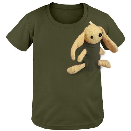 TRIČKO S KAPSIČKOU NA HRAČKU - OBLEČENÍ S HRAČKOU - DĚTSKÉ OBLEČENÍ