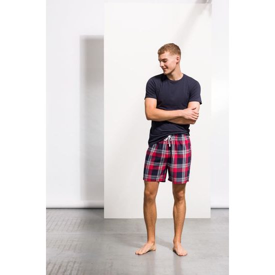 PANTALONI SCURȚI DE PIJAMA DIN FLANELĂ PENTRU BĂRBAȚI - PIJAMALE - ÎMBRĂCĂMINTE