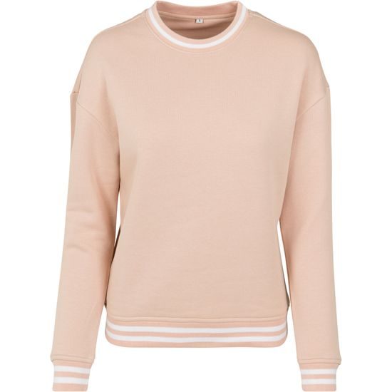 DAMEN-SWEATSHIRT MIT GESTREIFTEN BÜNDCHEN - SWEATSHIRTS OHNE REISSVERSCHLUSS - KLEIDUNG