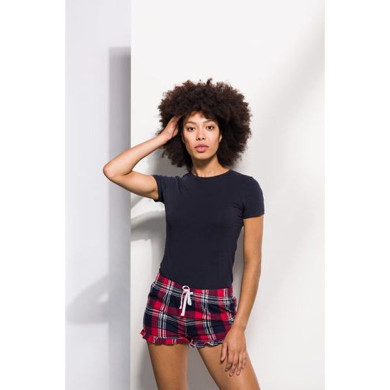 DAMEN FLANELL-PYJAMASHORTS - PYJAMAS - KLEIDUNG