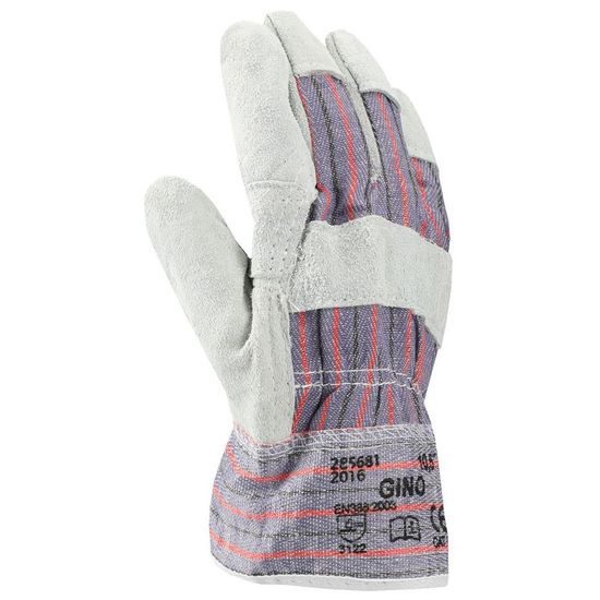 LEDER ARBEITSHANDSCHUHE GINO - ALLROUND-HANDSCHUHE - ARBEITS KLEIDUNG