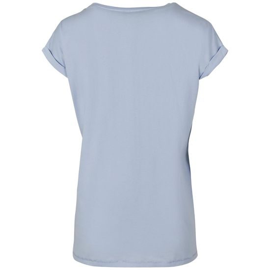 VOLNÉ DÁMSKÉ TRIČKO S OHRNUTÝMI RUKÁVY - TRIČKA S KRÁTKÝM RUKÁVEM - OBLEČENÍ