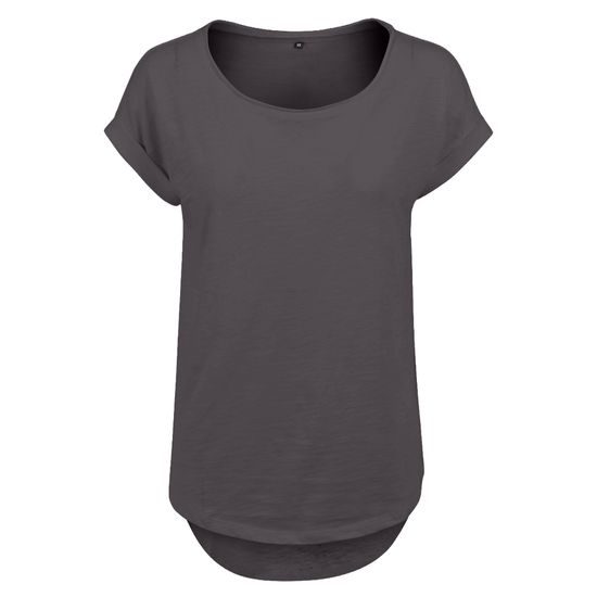 WOMEN'S T-SHIRT WITH EXTENDED BACK HEM - SHORT SLEEVE T-SHIRTS - CLOTHING