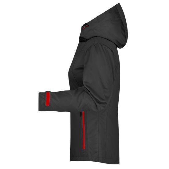 DAMEN SOFTSHELLJACKE MIT KAPUZE JN1097 - SOFTSHELLJACKEN - KLEIDUNG